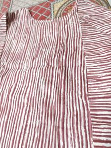 Striped Cotton Short Kurti