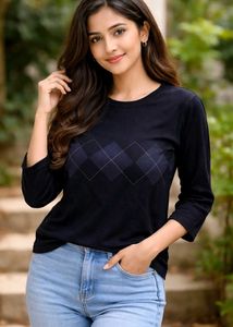 Elegant black korean Top [c1]