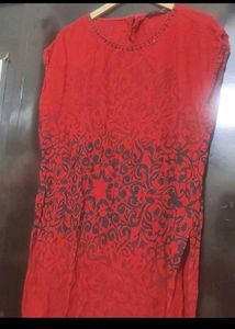 Red Top Tunic For Girl Or Woman 38 Bust