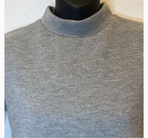 ZARA Grey Mock Neck Top