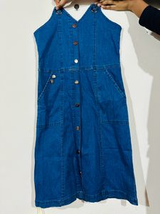 Denim Baba Suit For Women Blue Colour