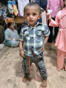 Boy&#39;s Checkered Shirt &amp; Jeans Or Joggers