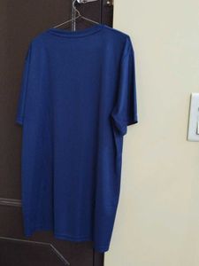 Gym Tshirt For Women In Navy Blue Colour