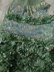 Green Lehenga Choli Set