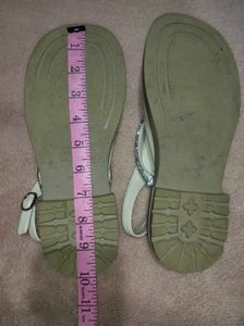 Women&#39;s White Sparkly Mary Janes