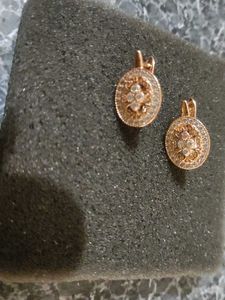 CZ Floral Ear Climber Earrings