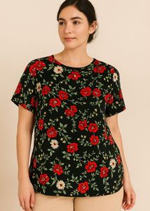 Olive Green Lace Cuff Top