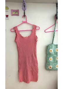 Baby Pink Bodycon Dress | Size S