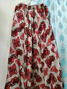 Floral Print Ethnic Skirt