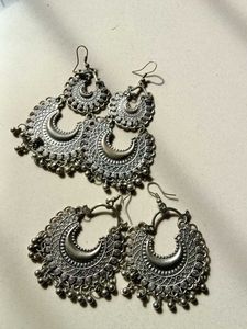 Bohemian Silver Earrings