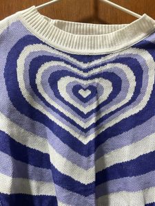 Heart Pattern Crop Top