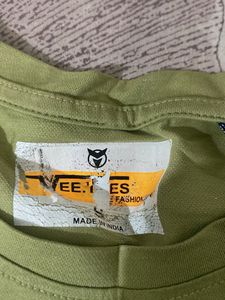 Graphic Print Olive T-Shirt