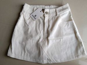 Sassafras White Mini Skirt