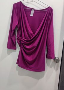 Purple Wrap Top 💜