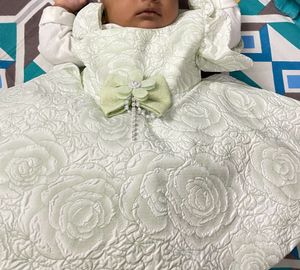 Kids Green Floral Frock For Girl Baby New