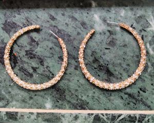 Anti Tarnished Diamond Hoops