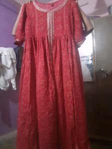 Like New Anarkali Dress With Belt
