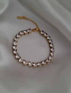 Chunky Cubic Tennis Bracelet Anti-tarnish