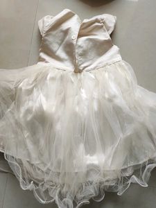Cute Creamy White Party Dress