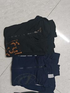 Two Zip-Up Activewear Shirts