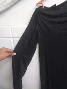 Shein Black One Shoulder Sleeve Wrap
