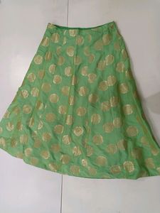 Pista Green Dhawani (skirt, blouse and dupatta)