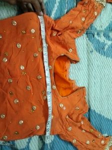 Orange Kurta Set