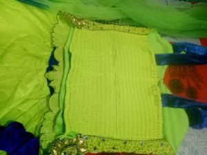 Green &amp; Blue Party Dress