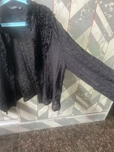 Lace Cardigan With Crystal Buttons