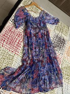 Paisley Print Midi Dress