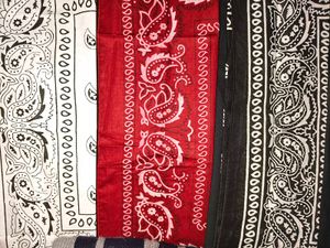 Black &amp; White Bandana Set Of 3