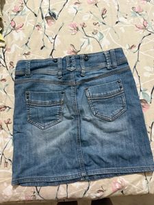Denim Mini Skirt