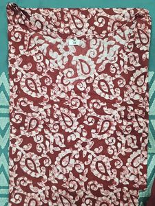 Brown Kurta Set With Bandhani Odhani