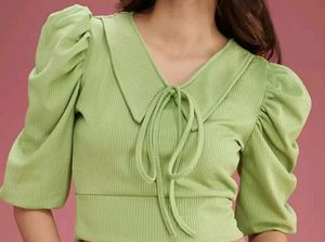 💚Green Crop Regular Top
