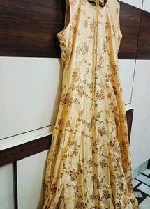 Girlish Heavy Golden One-Peice Dress 😍