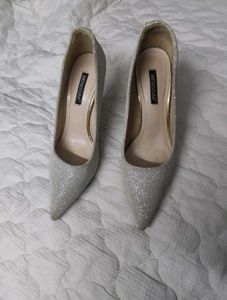 Sparkling Silver Heels