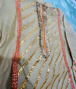 Beautiful Kurti With Printed Plazo