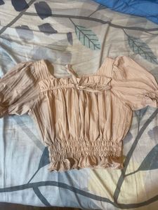 Beige Crop Top- Buy 3 Tops For 100 Each