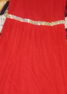 Red Partywear Gown