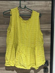 Yellow Sleeveless top