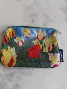 Air Astana Floral Print Pouch