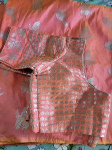Soft Silk With Silver Buti