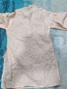 Peach Chicken Kari Kurta New