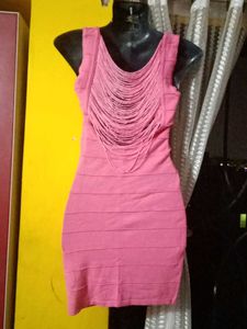 Pink Bodycon Mini Dress
