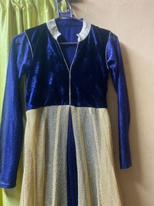 Its A Flared Gown With Duppatta