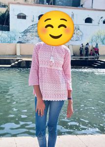 Pink Lace Top