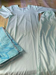 Kurta Pant With Organza Duppta