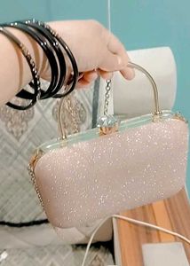 Pink Glitter Clutch