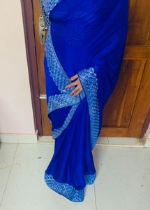 STYLISH BLUE SAREE