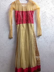 Golden Heavy Work Gown